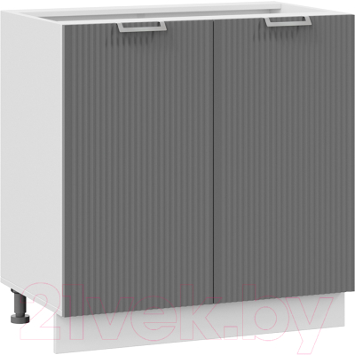 Шкаф-стол кухонный ТриЯ Кимберли 1Н8 (белый/титан) - фото