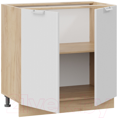 Шкаф-стол кухонный ТриЯ Кимберли 1Н8 (дуб крафт золотой/сноу)