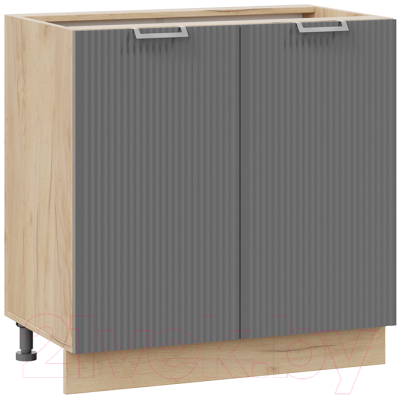 Шкаф-стол кухонный ТриЯ Кимберли 1Н8 (дуб крафт золотой/титан) - фото