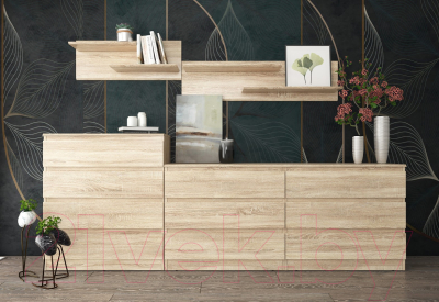 Полка Евва Турин ТР-1TL/S (дуб сонома)