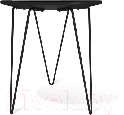 Журнальный столик Sheffilton SHT-CT27 (черный муар/черный мрамор)