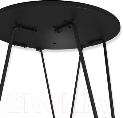 Журнальный столик Sheffilton SHT-CT27 (черный муар/черный мрамор)