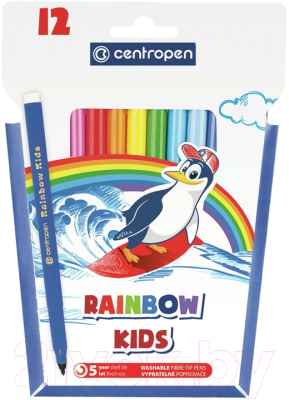 Фломастеры Centropen Rainbow Kids / 7550 1202 - фото