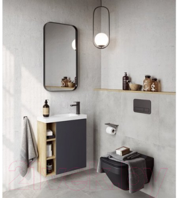 Тумба с умывальником Aqwella Alba / ALB010RDD + ALB0706GRМ