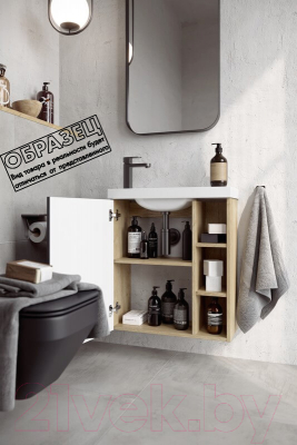 Тумба с умывальником Aqwella Alba / ALB0106LDD + ALB0706WM