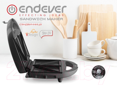 Сэндвичница Endever Skyline SM-29 (черный)