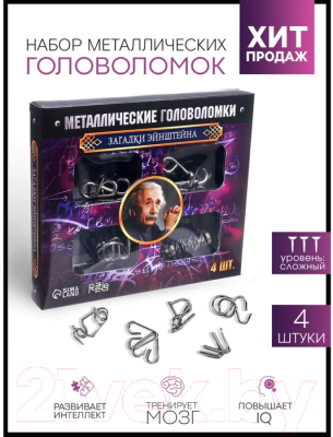 Набор головоломок Puzzle Загадки Эйнштейна Металлическая / 2528228