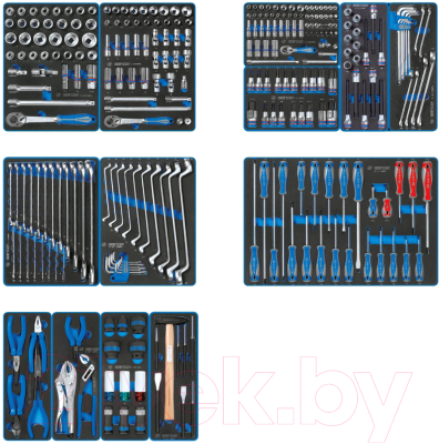 Универсальный набор инструментов King TONY 934-286MRVD - фото