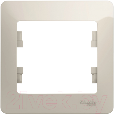 Рамка для выключателей и розеток Systeme (Schneider) Electric Glossa GSL000901 - фото