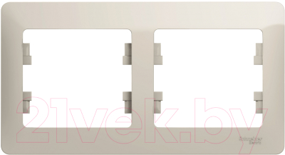 Рамка для выключателей и розеток Systeme (Schneider) Electric Glossa GSL000902 - фото