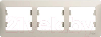 Рамка для выключателей и розеток Systeme (Schneider) Electric Glossa GSL000903 - фото