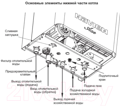 Газовый котел Navien ATMO-24AN