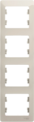 Рамка для выключателей и розеток Systeme (Schneider) Electric Glossa GSL000908 - фото