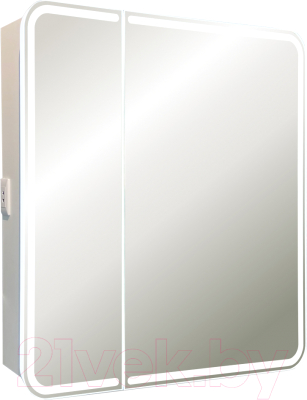 Шкаф с зеркалом для ванной Silver Mirrors Alliance 805x800 / LED-00002516 - фото