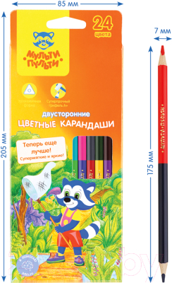Набор цветных карандашей Мульти-пульти Енот в тропиках / CP_11494