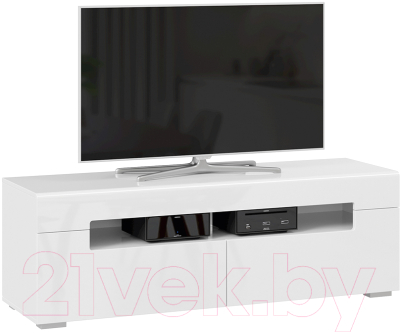 Тумба ТриЯ Фьюжн ТД-260.03.12 (белый глянец/белый)