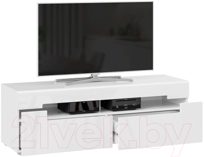 Тумба ТриЯ Фьюжн ТД-260.03.12 (белый глянец/белый)