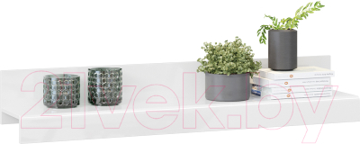 Полка ТриЯ Фьюжн ТД-260.03.21 (белый глянец/белый)