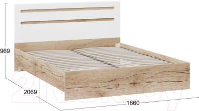Двуспальная кровать ТриЯ Фьюжн ТД-260.01.03 160x200