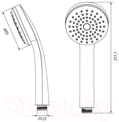 Лейка ручного душа Iddis Optima Home 0011F85i18