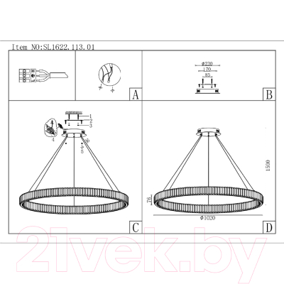 Люстра ST Luce SL1622.113.01