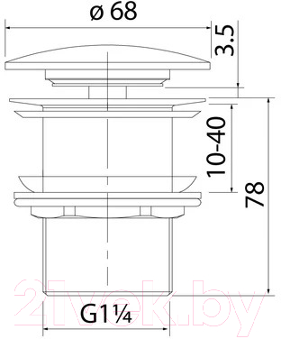 Донный клапан Iddis Optima Home OPHWS00i88