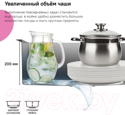 Мойка кухонная IDDIS Edifice EDI74G0i77