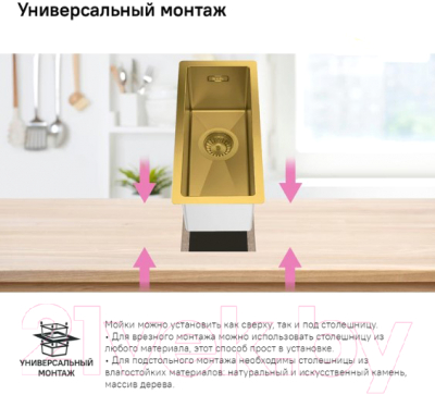 Мойка кухонная IDDIS Edifice EDI21B0i77