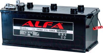 Автомобильный аккумулятор ALFA battery Рус 4 с бортами - фото