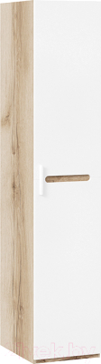 Шкаф-пенал ТриЯ Фьюжн ТД-260.07.01 (белый глянец/дуб делано) - фото