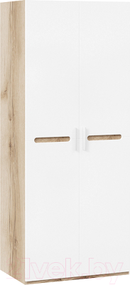 Шкаф ТриЯ Фьюжн ТД-260.07.02 (белый глянец/дуб делано) - фото