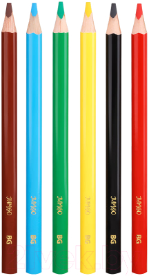 Набор цветных карандашей BG Jumbo / KR6C_t 4643