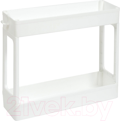 Этажерка Violet Узкая 2-х ярусная / 760206 (белый) - фото