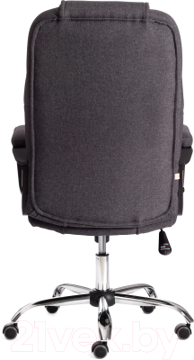 Кресло офисное Tetchair Bergamo (хром 22/ткань темно-серый F68)