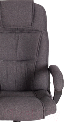 Кресло офисное Tetchair Bergamo (хром 22/ткань темно-серый F68)
