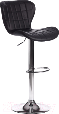 Стул барный Tetchair Avionic металл/экокожа (черный/хром) - фото