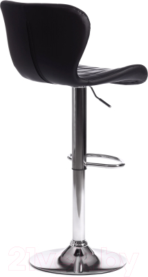 Стул барный Tetchair Avionic металл/экокожа (черный/хром)