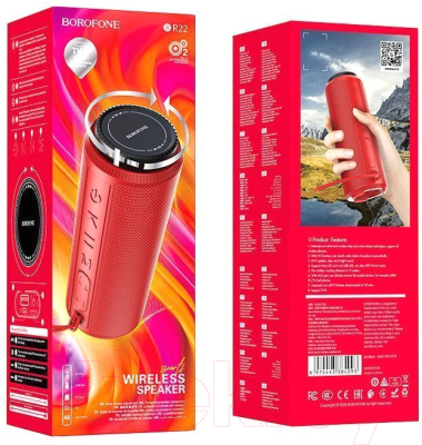 Портативная колонка Borofone BR22 (красный)