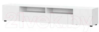 Тумба NN мебель Токио ТВ (белый текстурный) - фото