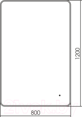 Зеркало Silver Mirrors Incanto 120x80 / LED-00002570