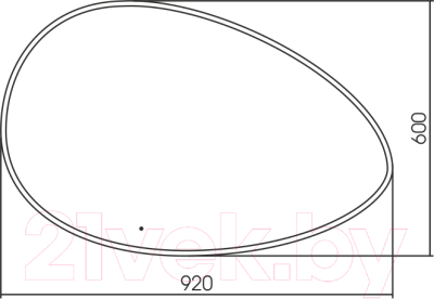 Зеркало Silver Mirrors Omega 92x60 / LED-00002556
