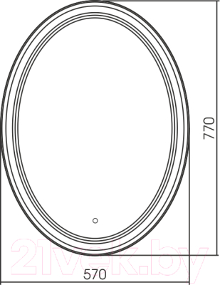 Зеркало Silver Mirrors Vigo 57x77 / LED-00002522