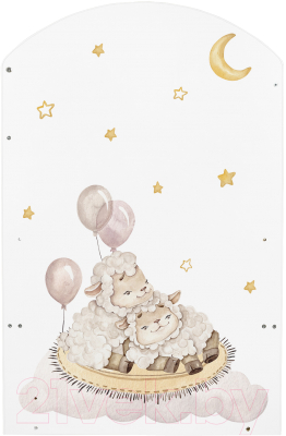 Детская кроватка INDIGO With Love Овечки маятник-ящик