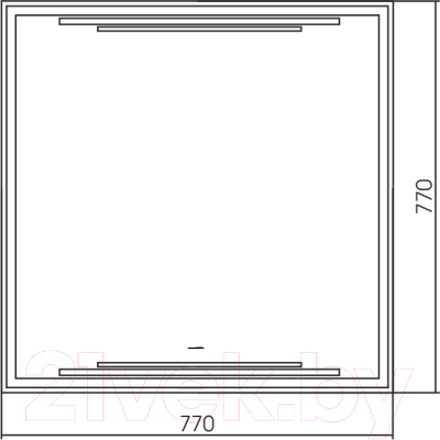 Зеркало Silver Mirrors Атриум 77x77 / LED-00002640