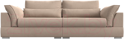 Диван Лига Диванов Пекин 347 (велюр бежевый)