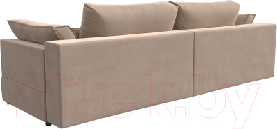Диван Лига Диванов Пекин 347 (велюр бежевый)