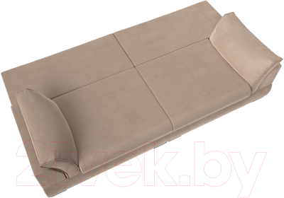 Диван Лига Диванов Пекин 347 (велюр бежевый)