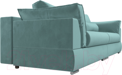 Диван Лига Диванов Пекин 347 (велюр бирюзовый)