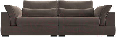 Диван Лига Диванов Пекин 347 (велюр коричневый)