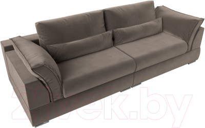 Диван Лига Диванов Пекин 347 (велюр коричневый)